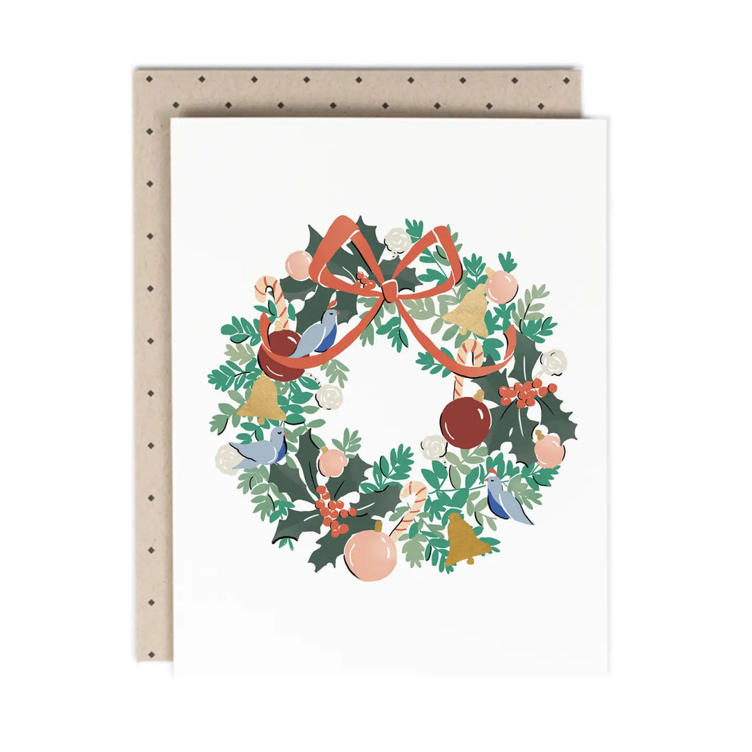 Wreath Card (Set of 8)