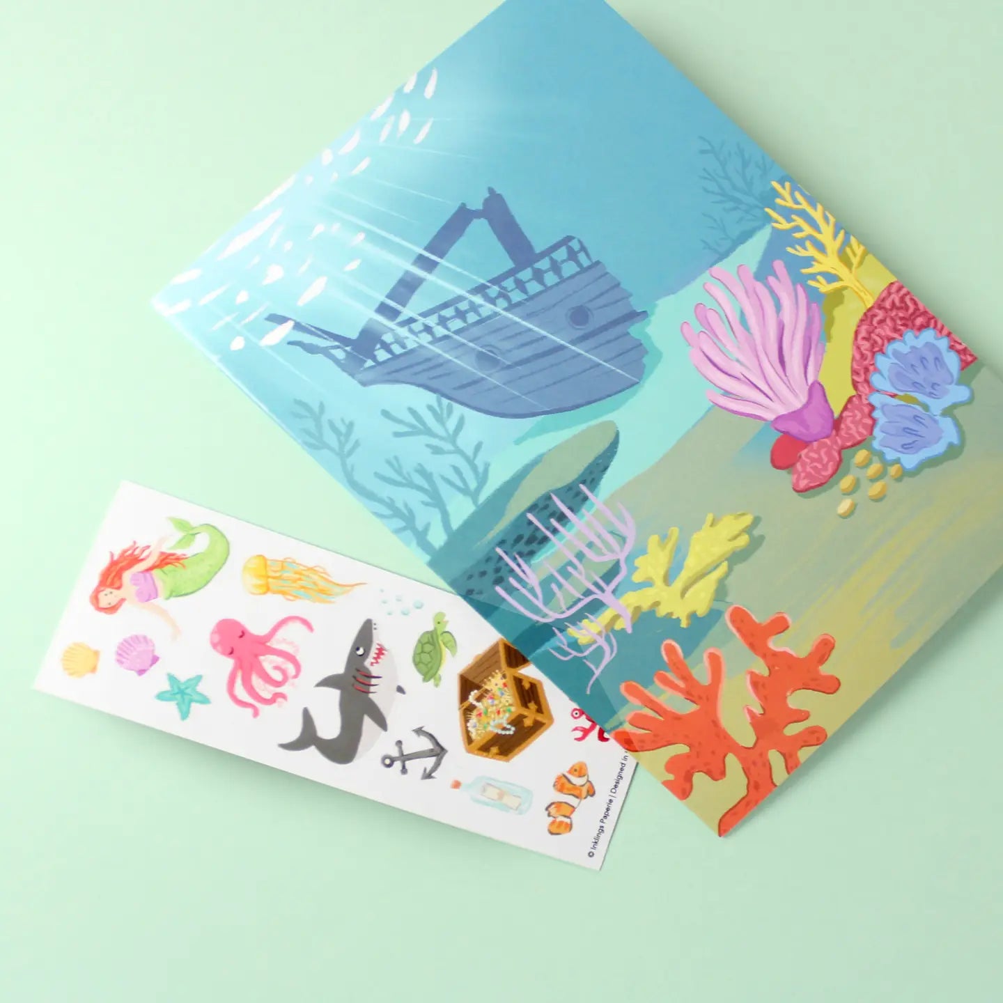 Sticker Scene Card - Under the Sea