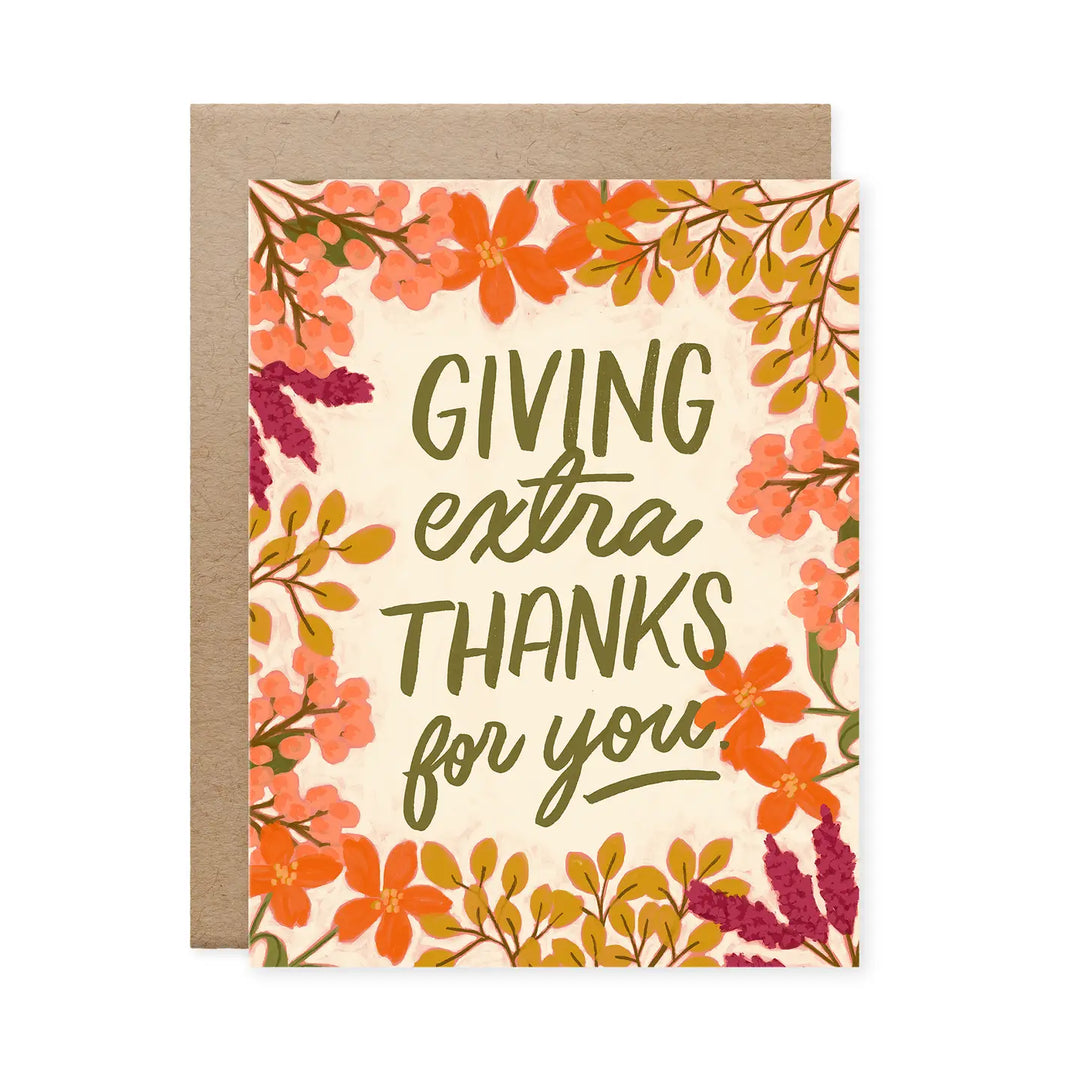 Giving Extra Thanks For You Card