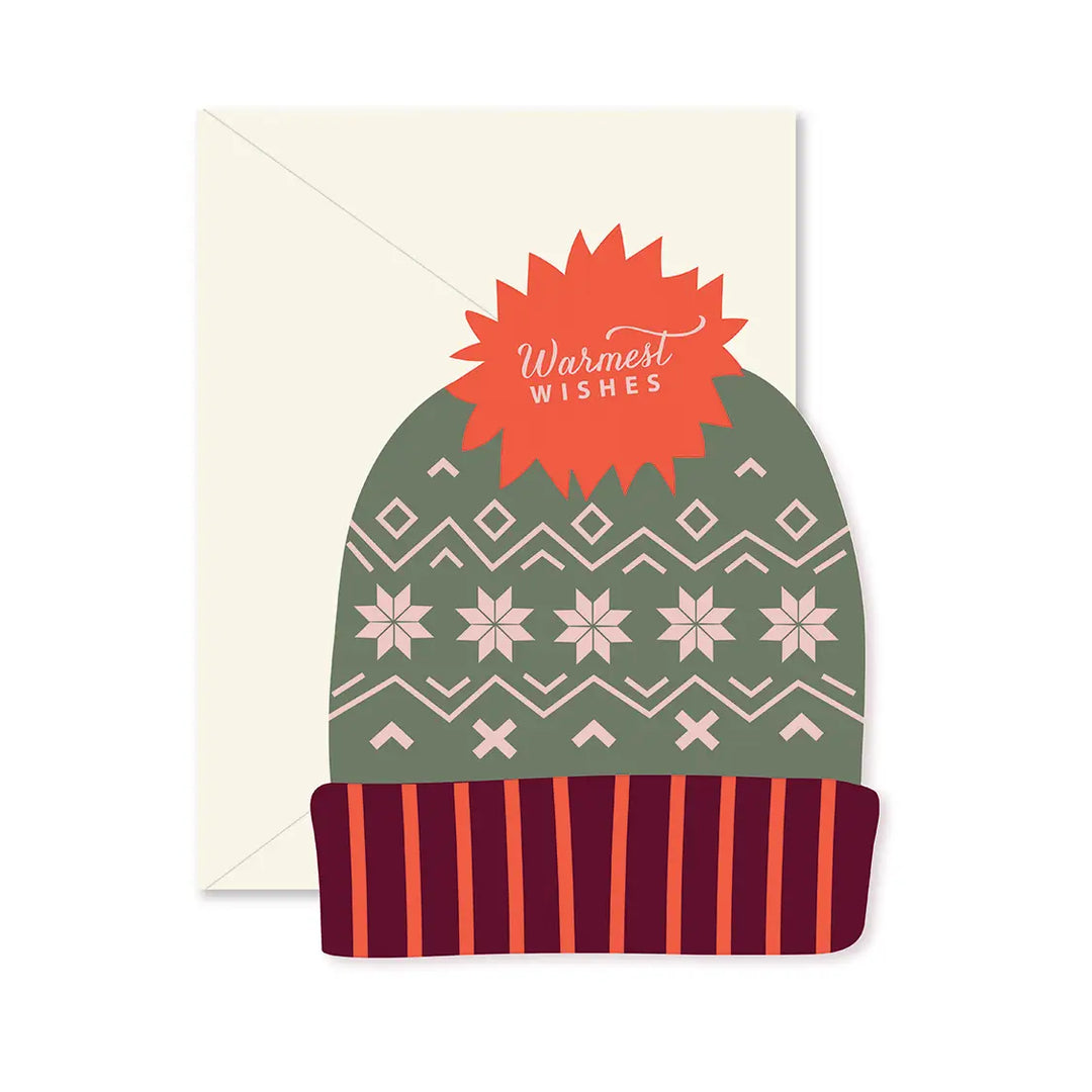 Warmest Wishes Stocking Hat Card