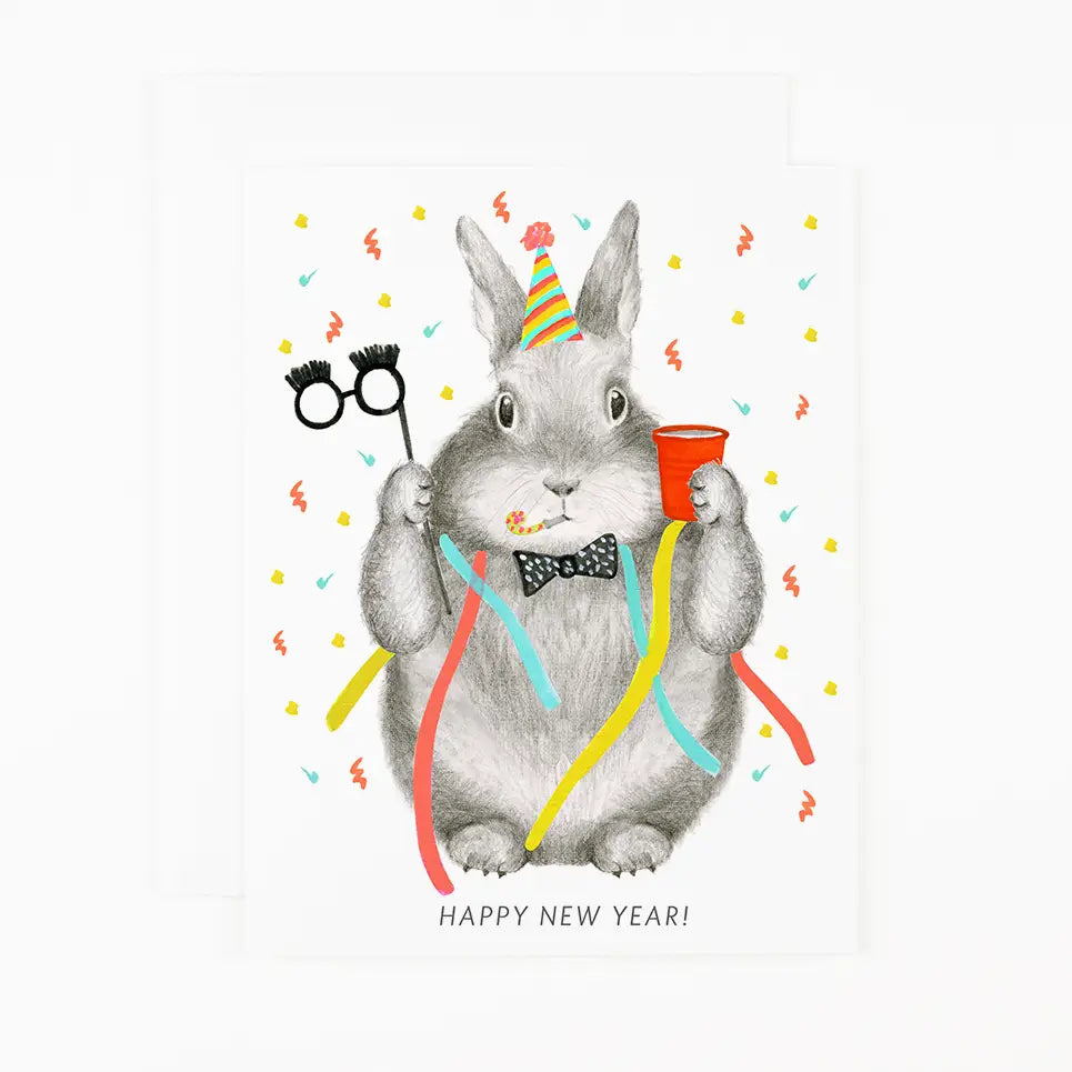 New Year's Bunny Card