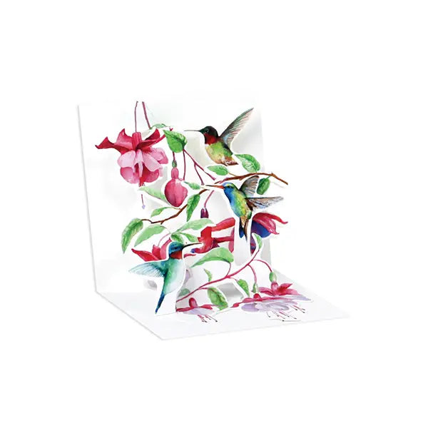 Hummingbirds Trinkets Pop-up Card