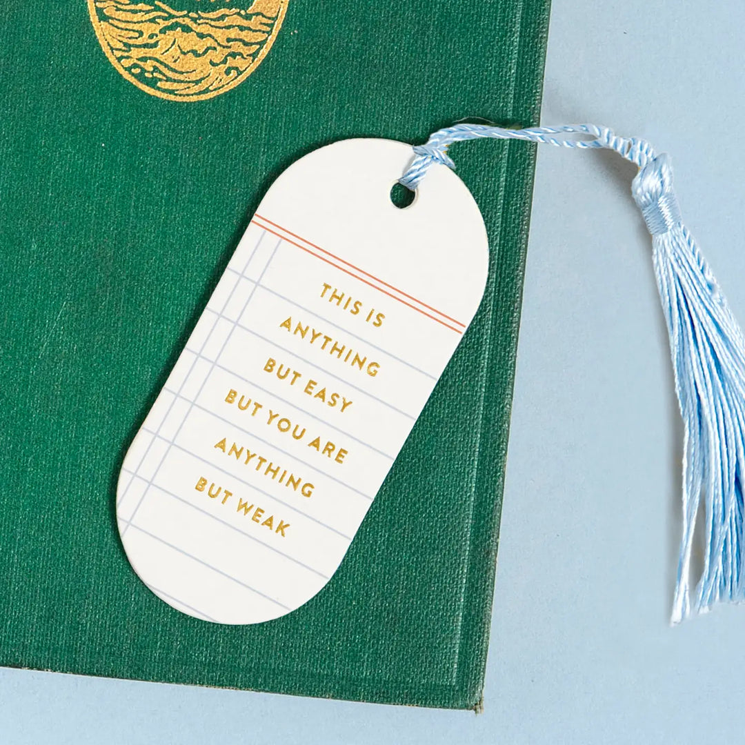Anything But Weak Vegan Leather Bookmark