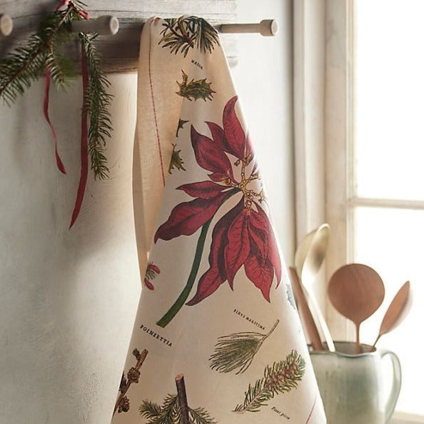 Christmas Botanica Tea Towel