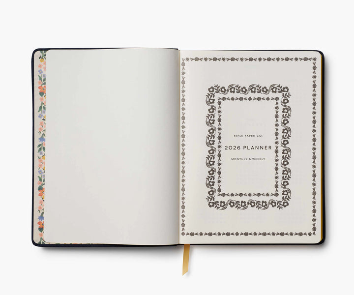 Wildwood 12-Month Embroidered Bookbound Planner (Jan-Dec 2026)