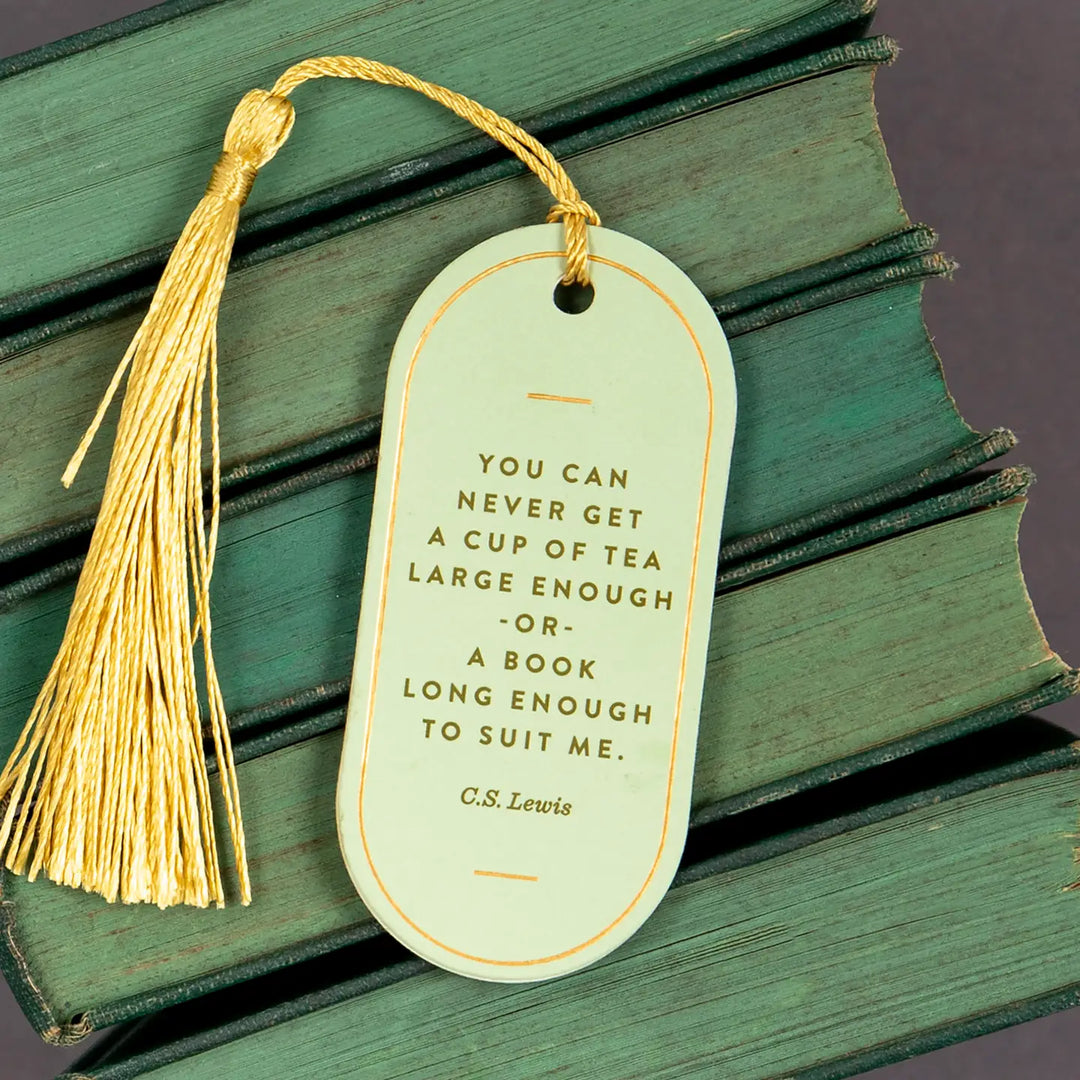 Cup of Tea Vegan Leather Bookmark