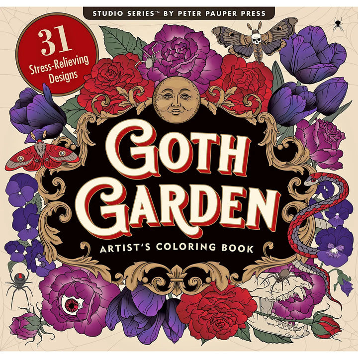 Goth Garden Adult Coloring Book