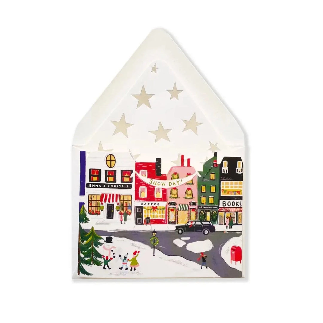 Winter Holiday Snow Day Greeting Card