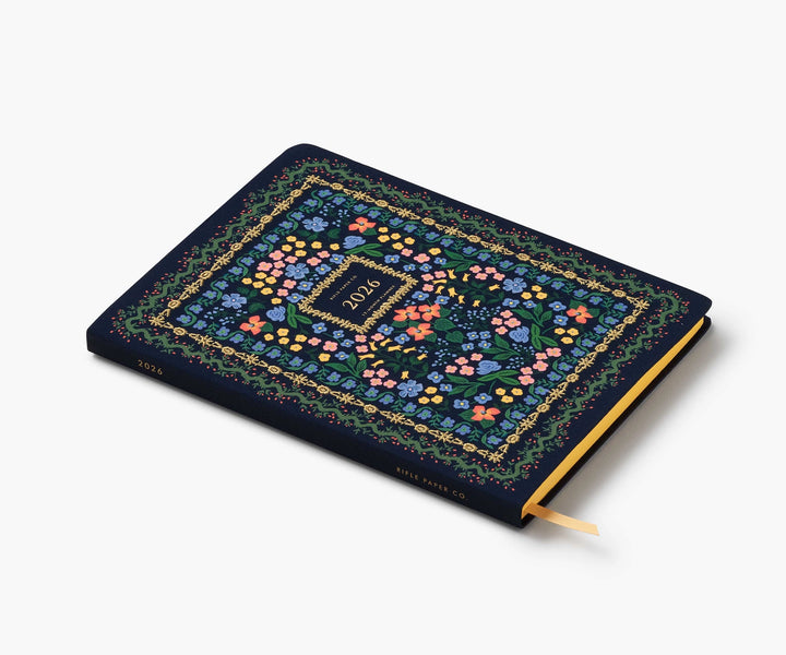 Wildwood 12-Month Embroidered Bookbound Planner (Jan-Dec 2026)