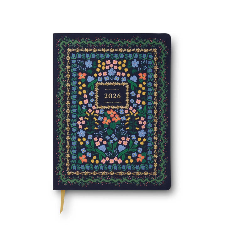 Wildwood 12-Month Embroidered Bookbound Planner (Jan-Dec 2026)