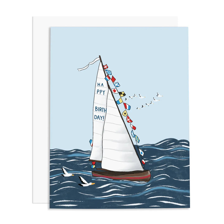 Happy Birthday Sailboat Card