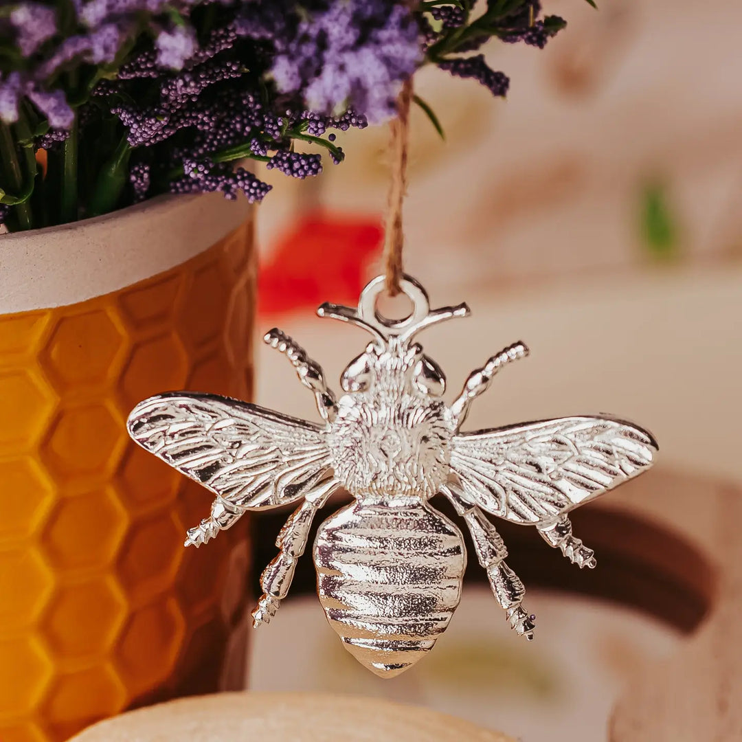 Honeybee Pewter Ornament