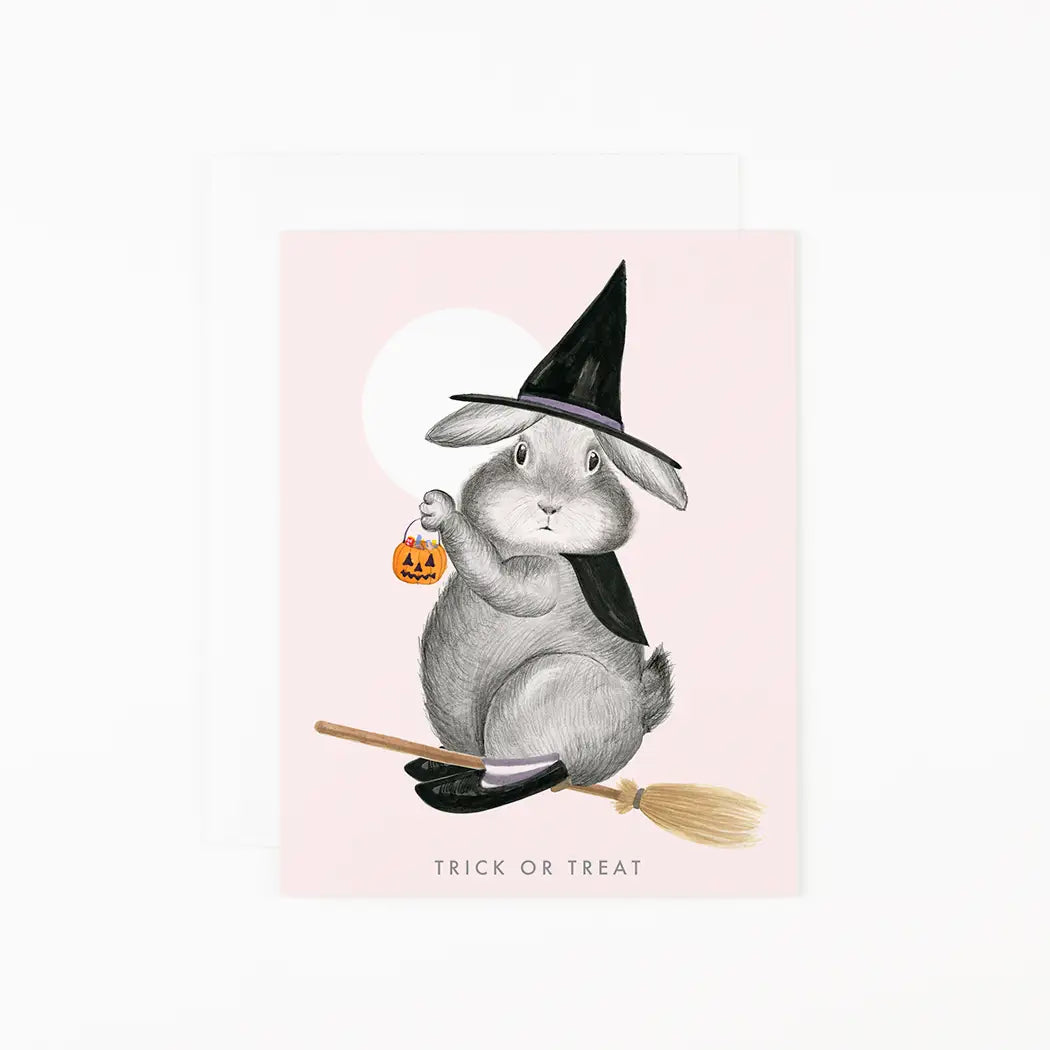 Bunny Witch Card