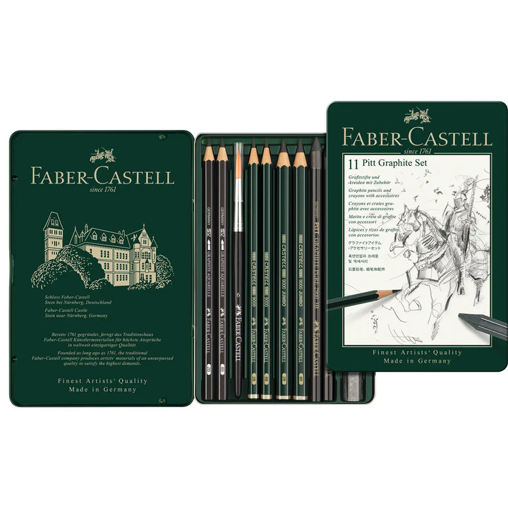 Pitt Professional Quality Pencil Graphite Set (Tin of 11)