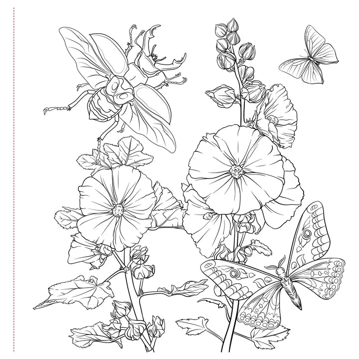 Goth Garden Adult Coloring Book