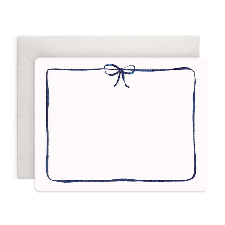 Navy Bow Flat Notes (Set of 8)