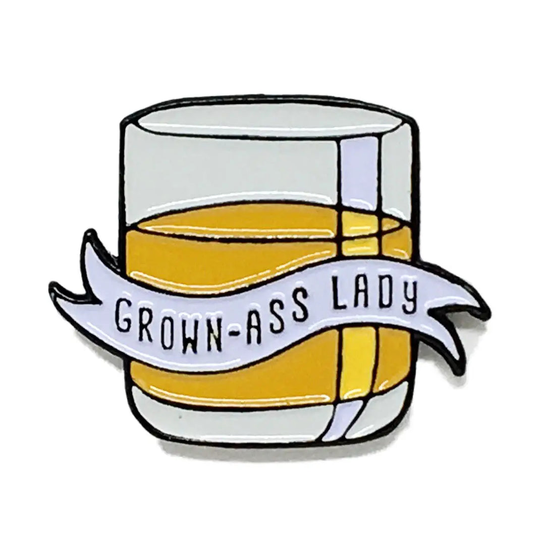 Grown Ass Lady Enamel Pin