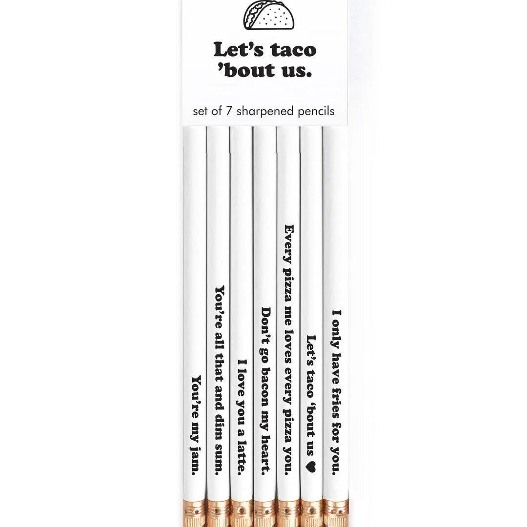 Let's Taco 'Bout Us Pencil Set