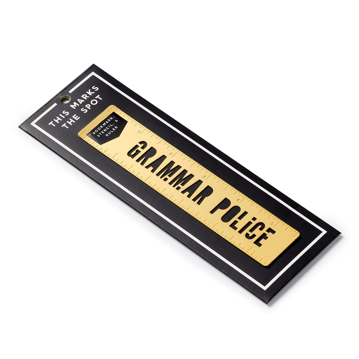 Grammar Police Metal Bookmark