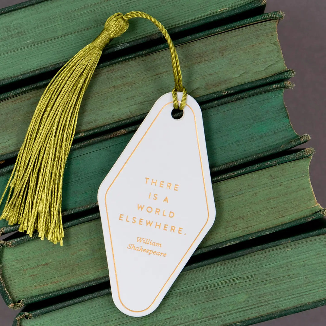 There Is A World Vegan Leather Bookmark