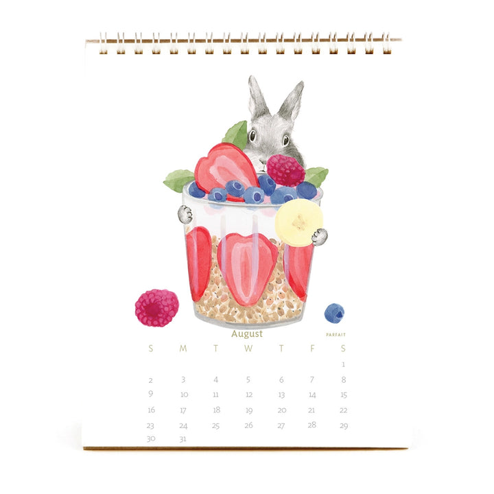 Hare at the Cafe Bunny Calendar 2026