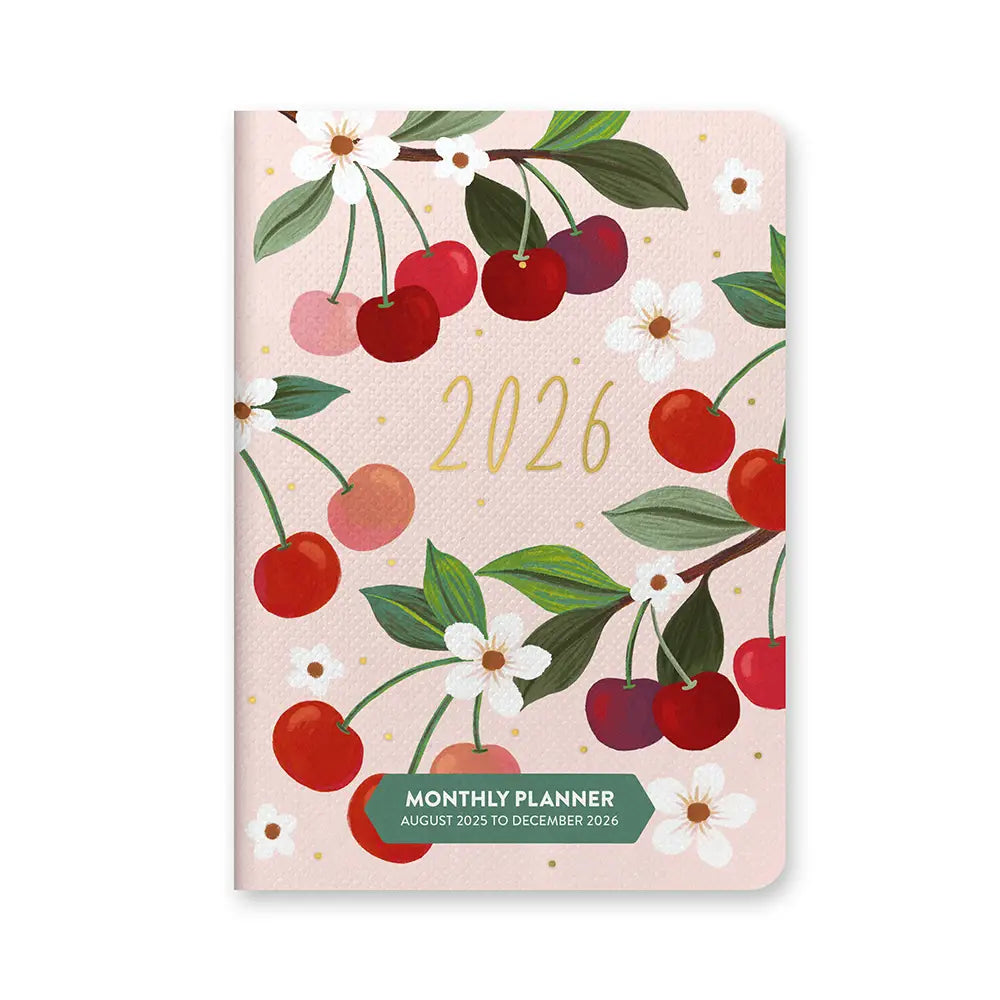Fruit & Flora Monthly Pocket Planner (Aug 2025 - Dec 2026)