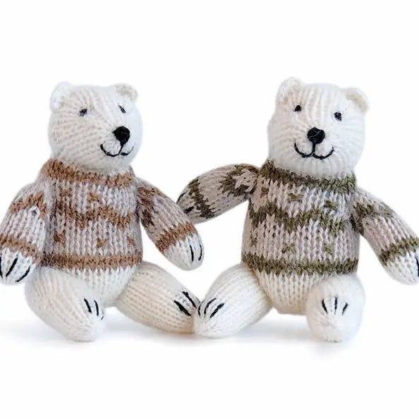 Polar Bear in Sweater Ornament