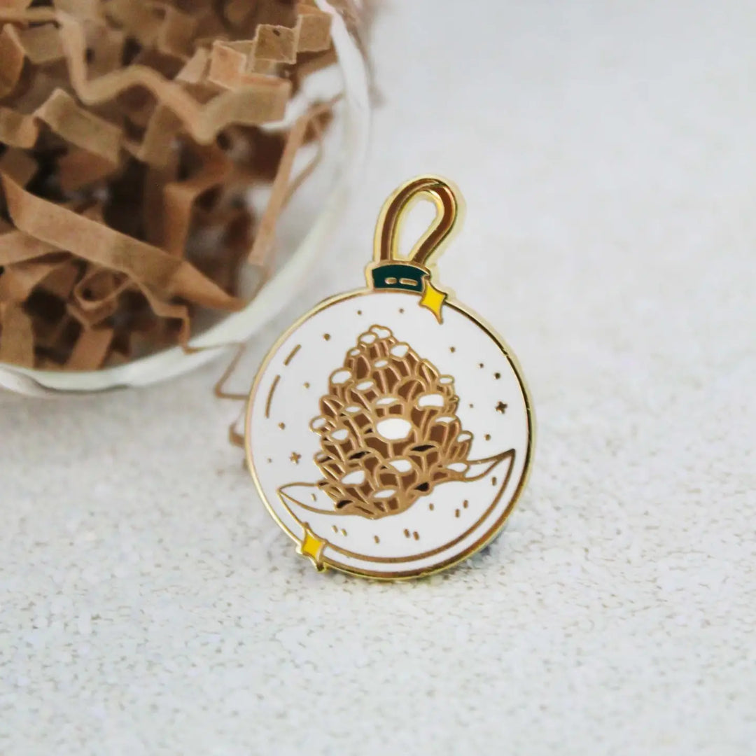 Pinecone Bauble Enamel Pin