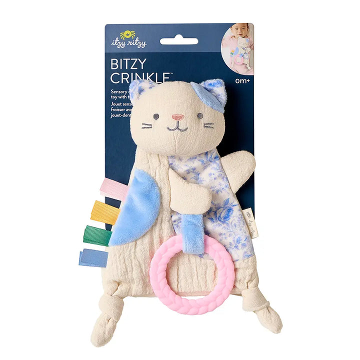 Bitzy Crinkle Sensory Toy and Teether