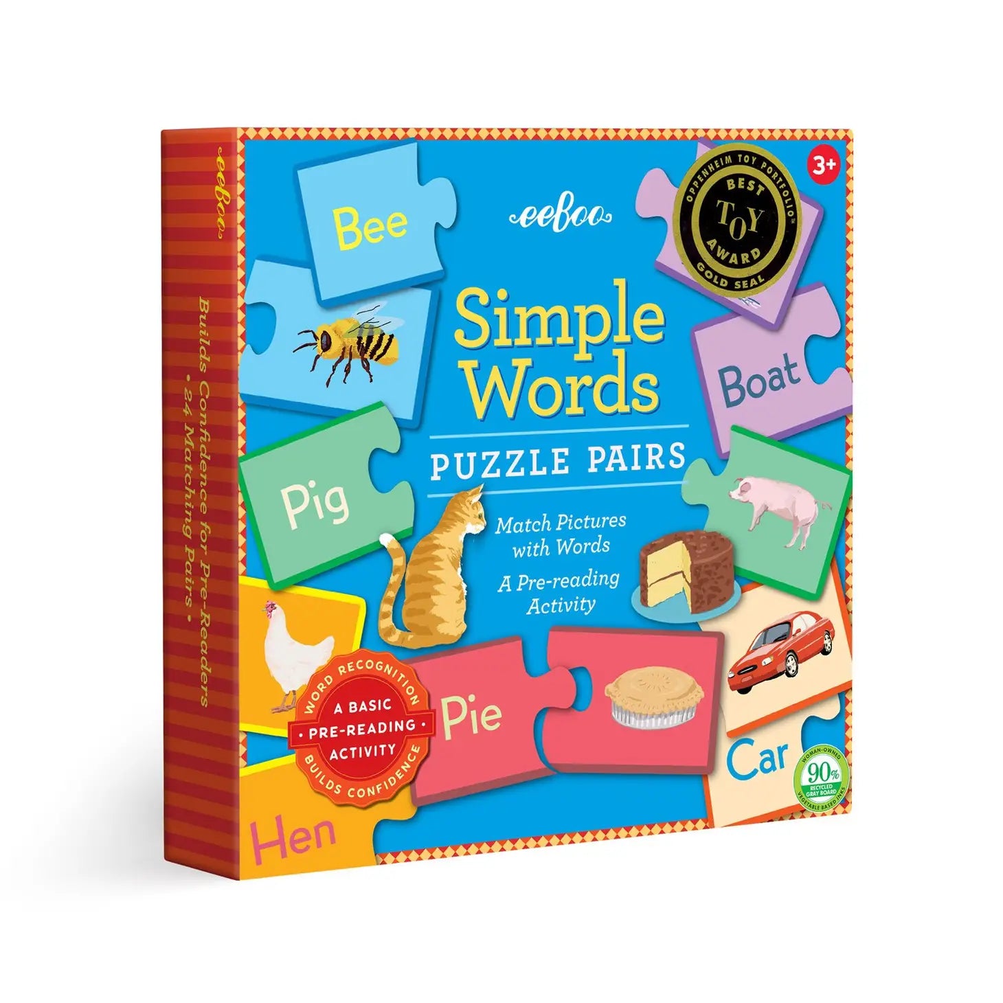 Simple Words Puzzle Pairs Game