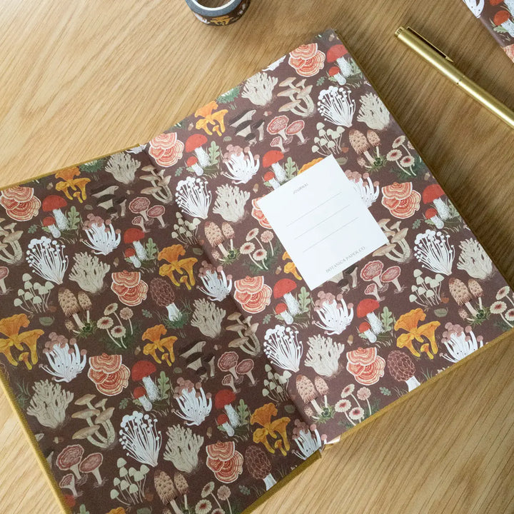 Mushrooms Linen Bound Journal