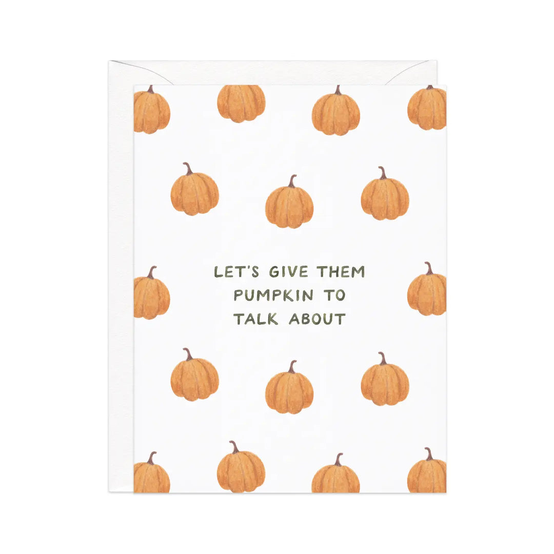 Pumpkin to Talk About Card