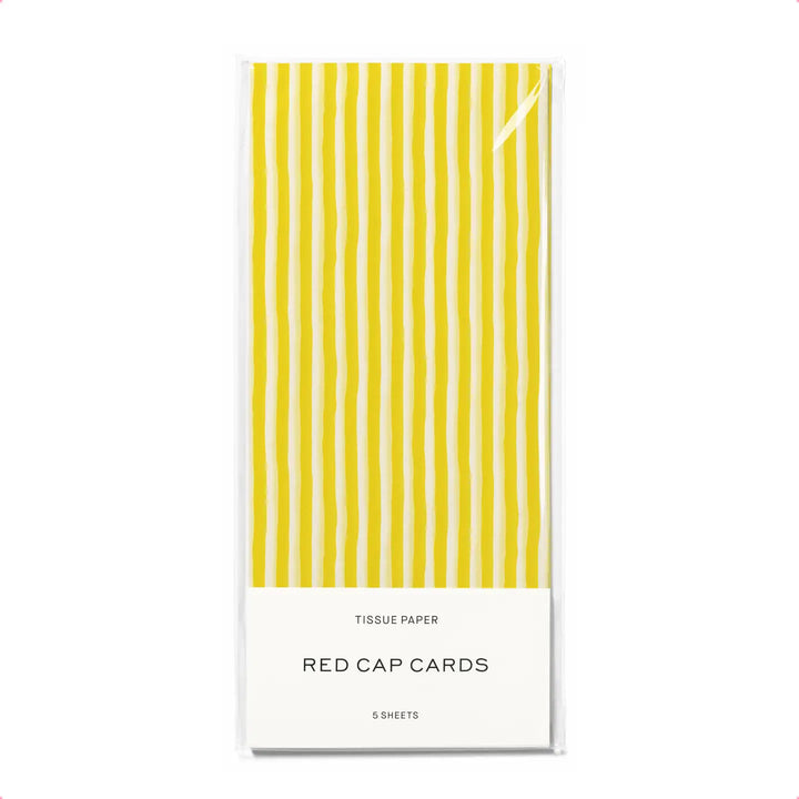 Yellow Stripe Tissue Paper
