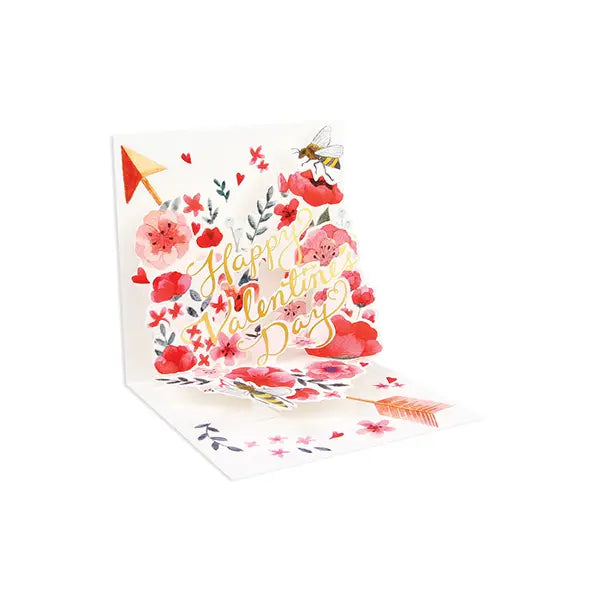 Floral Heart Trinkets Pop-up Card