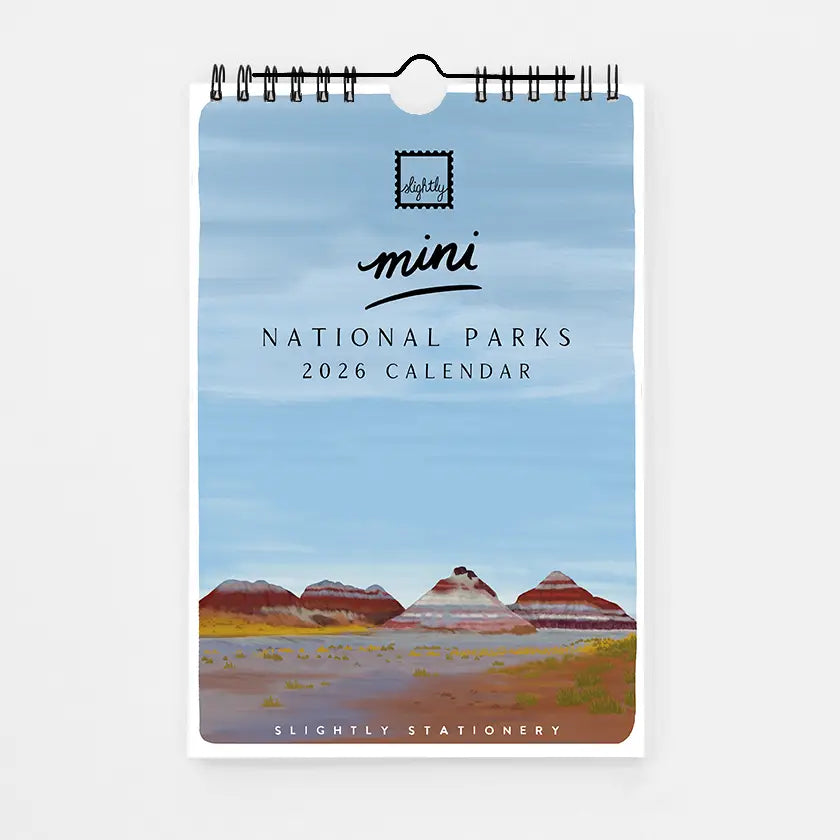 Mini National Parks Wall Calendar 2026