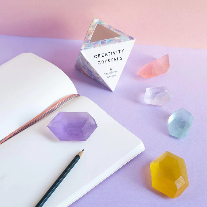 Creativity Crystals (Set of 5 Translucent Erasers)