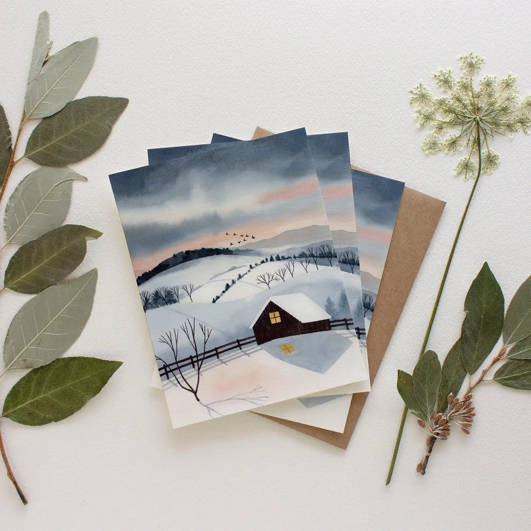 Winter Twilight Cards (Set of 8)