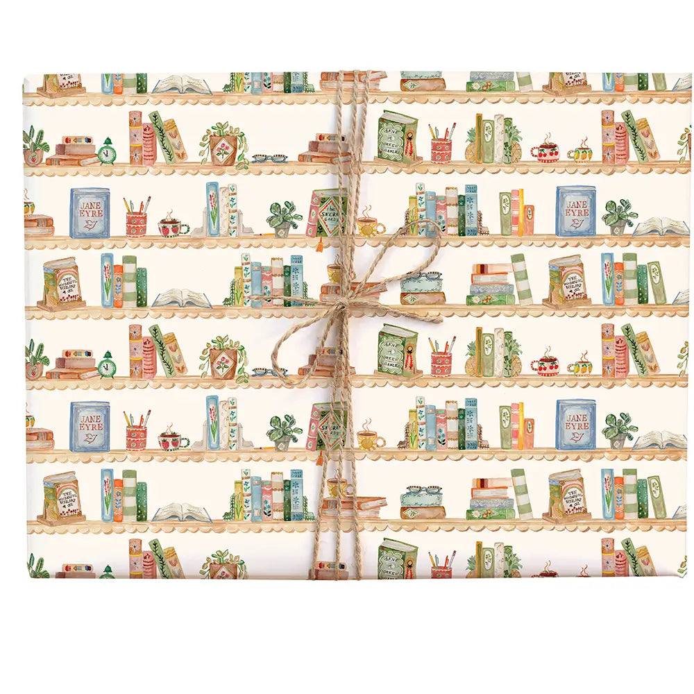 Bookshelf Gift Wrap (Roll)