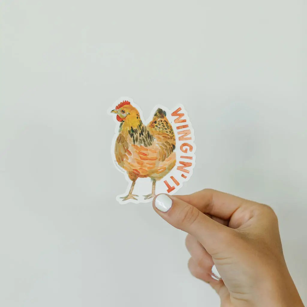 Wingin' It Chicken Sticker