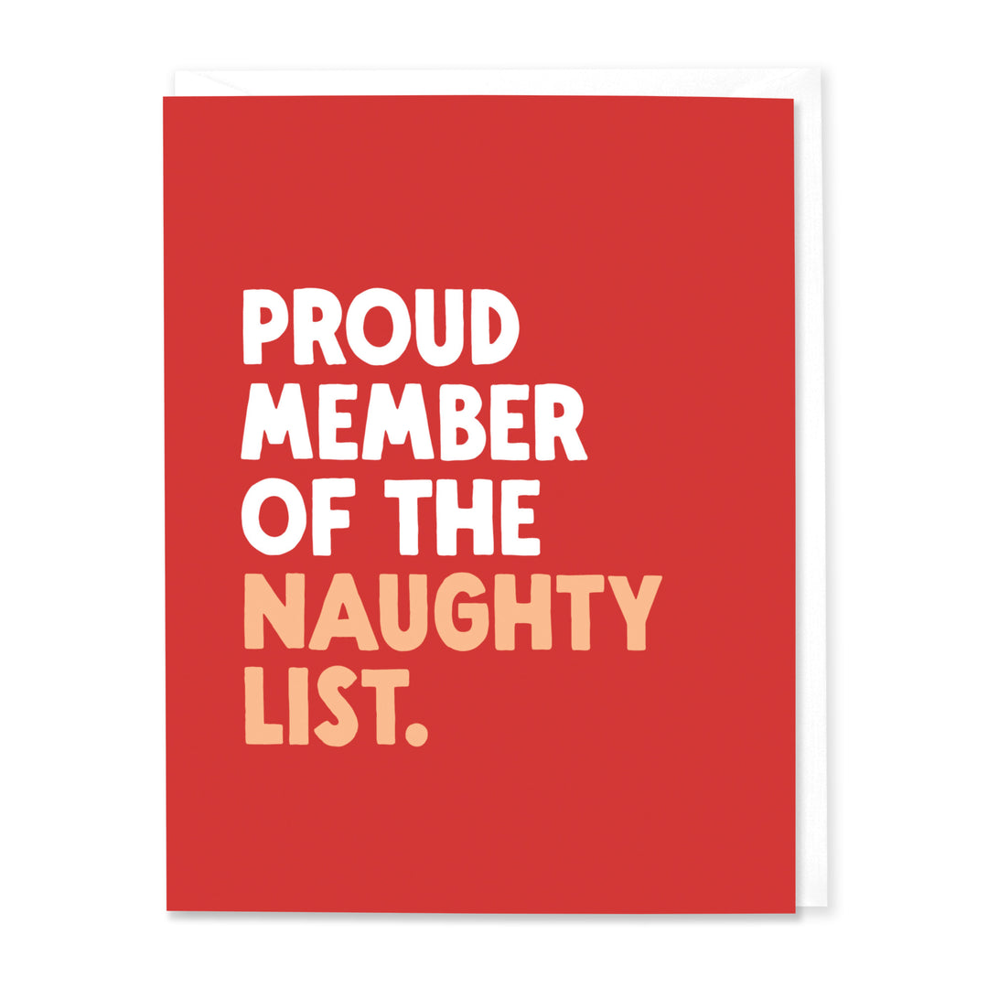 Proud Member of the Naughty List Holiday Card