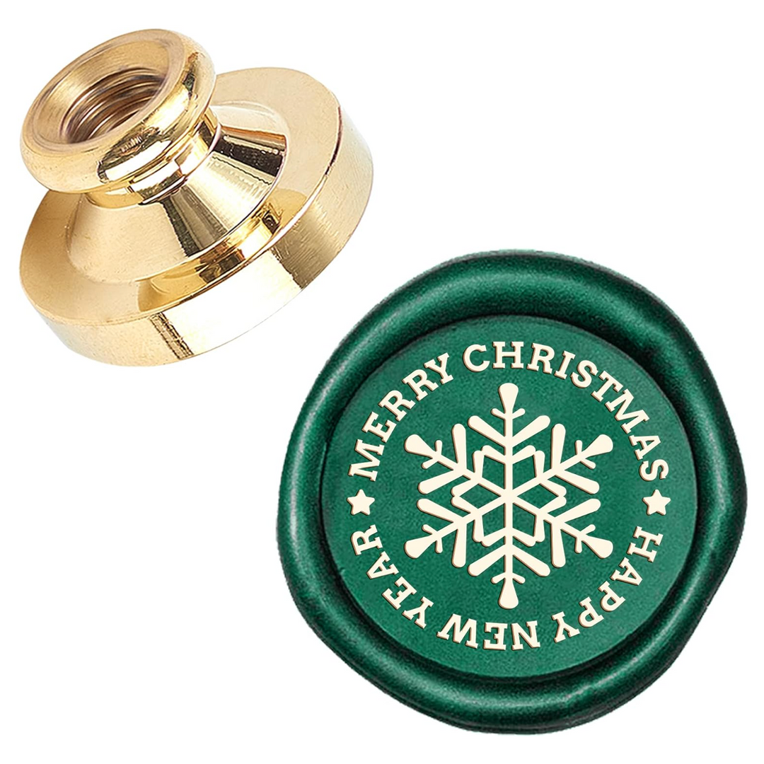 Wax Seal Stamp - Merry Christmas Snowflake