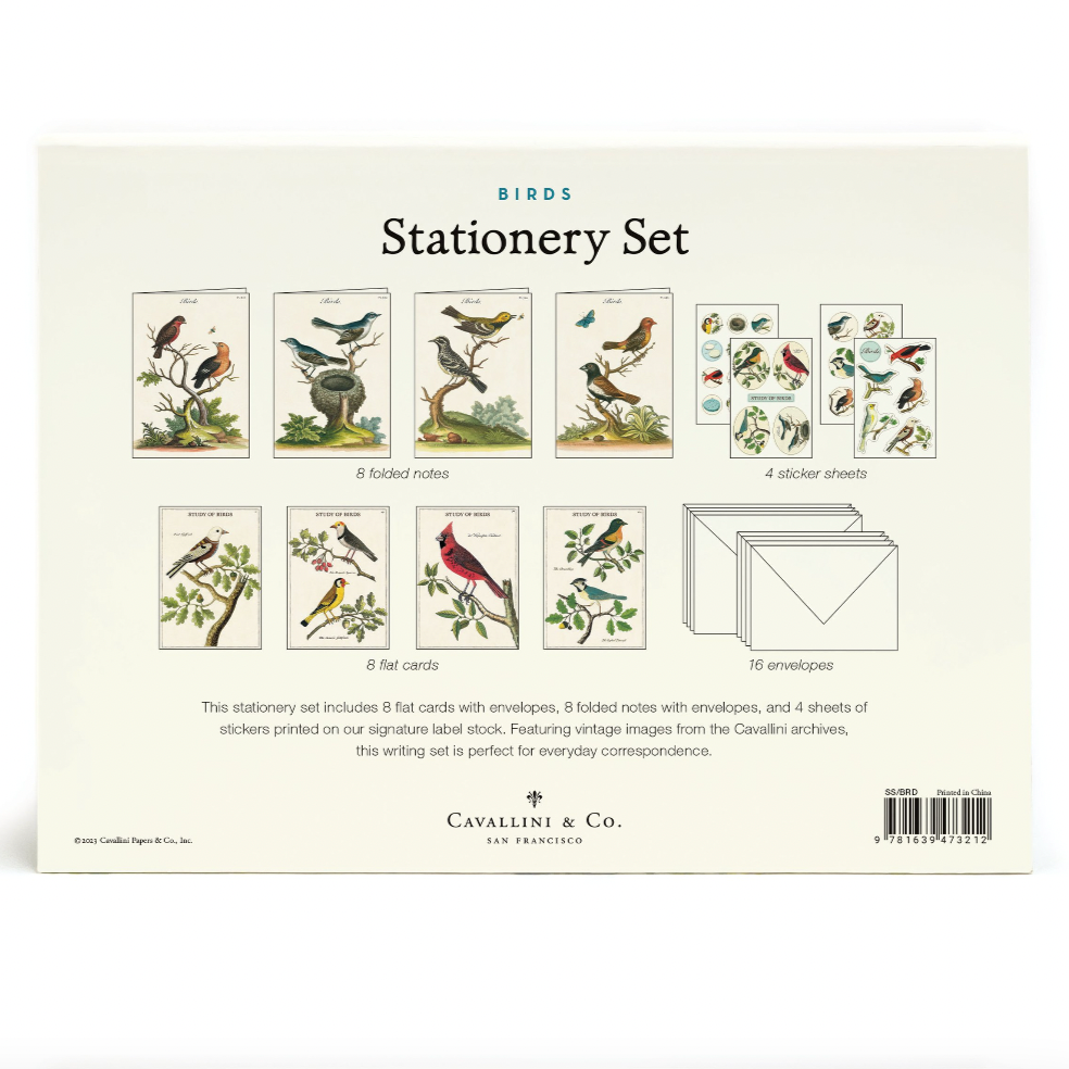 Birds Stationery Set