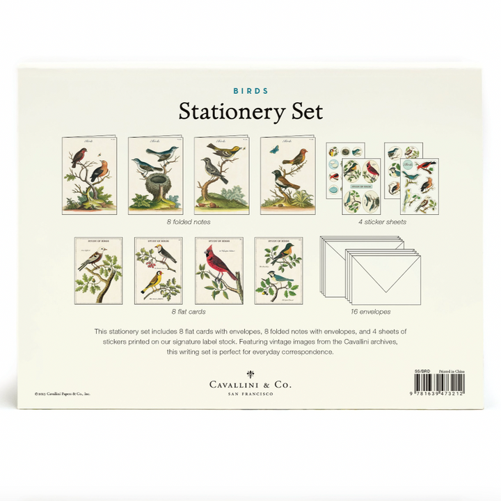 Birds Stationery Set
