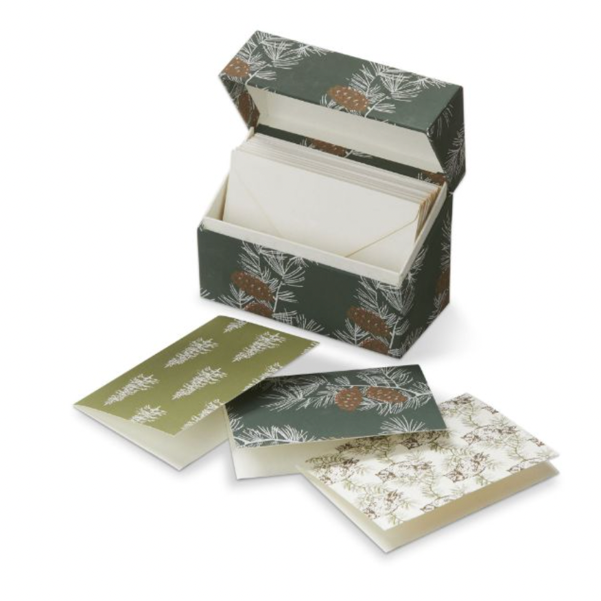 Wilde Pine Note Cards with Decorative Box (Set of 12)