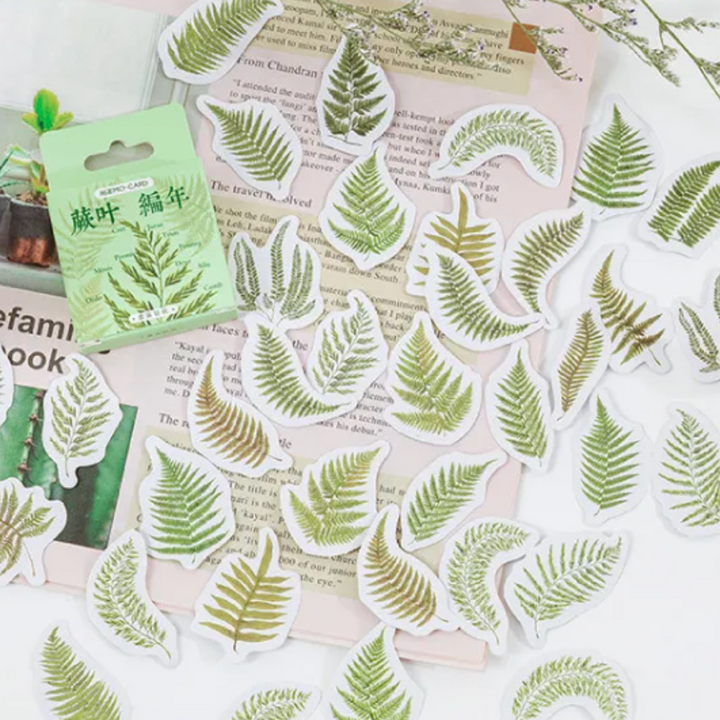 Fern Fronds Stickers (Pack of 45)