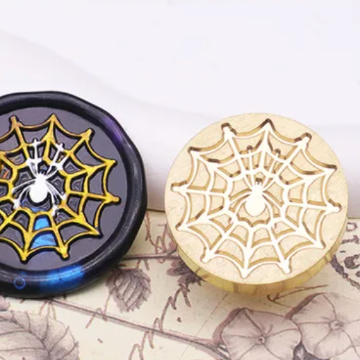 Wax Seal Stamp - Spider in Web