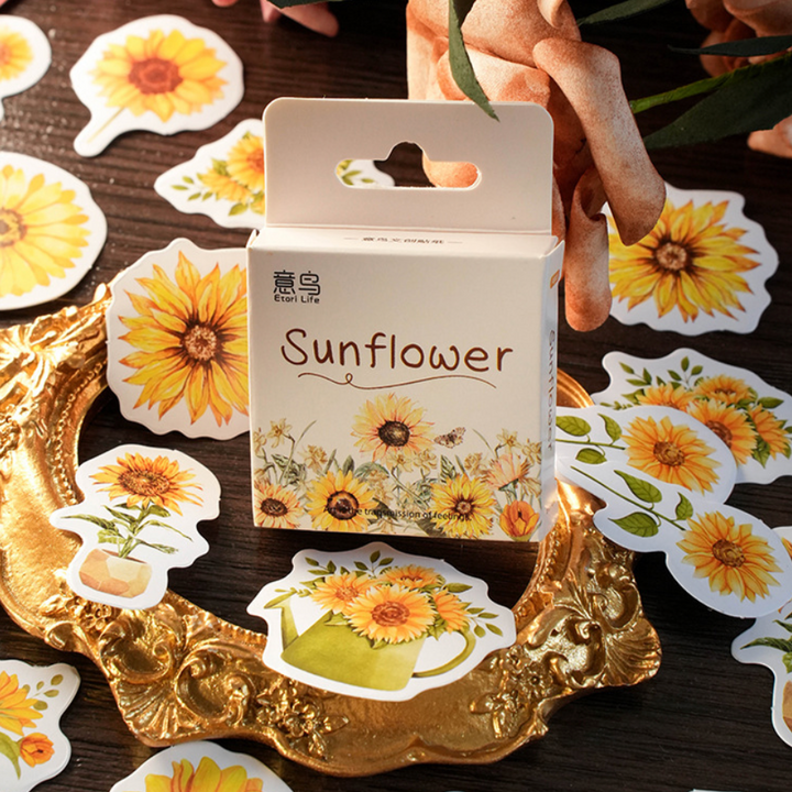 Sunflower Stickers (Pack of 45)