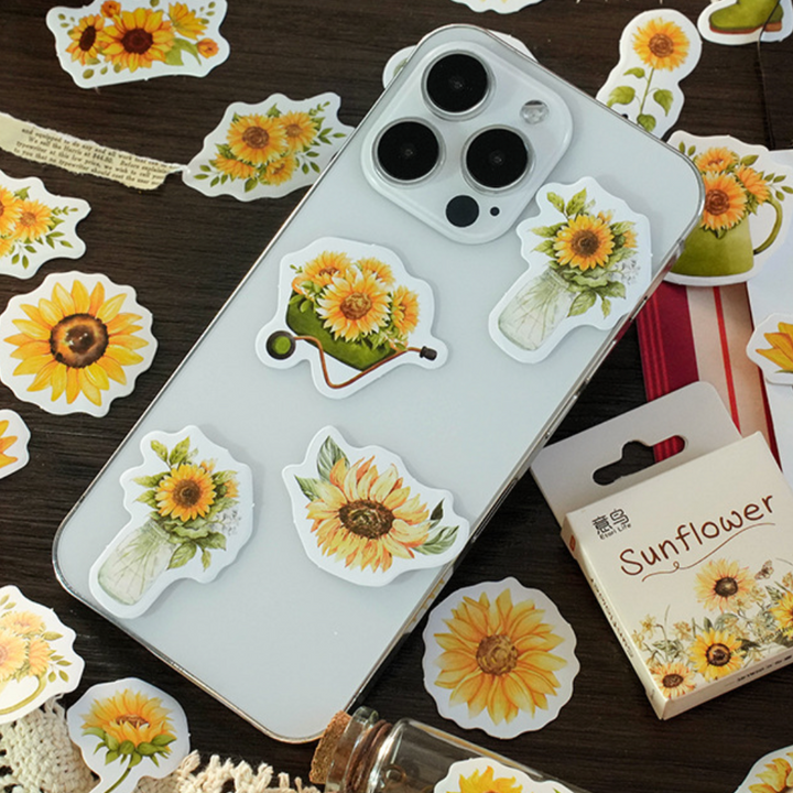 Sunflower Stickers (Pack of 45)