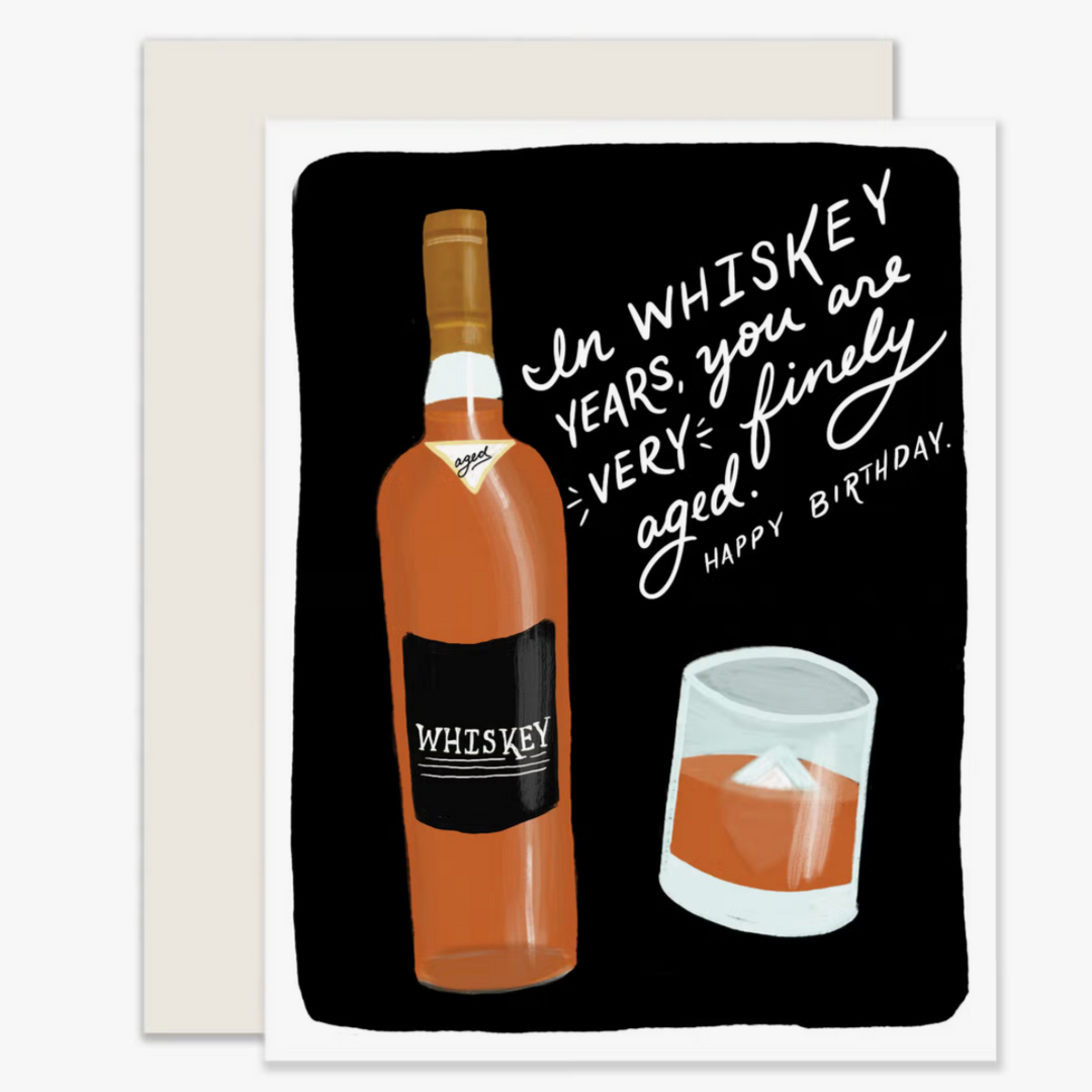 Whiskey Years Birthday Card