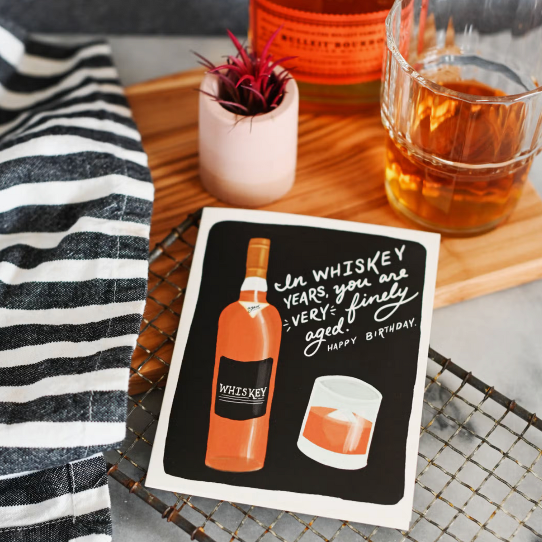 Whiskey Years Birthday Card